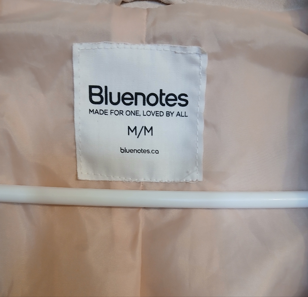 Bluenotes Soft Pink Zip Up Soft Bomber Type Jacket, Size Medium (M) - Picture 8 of 8